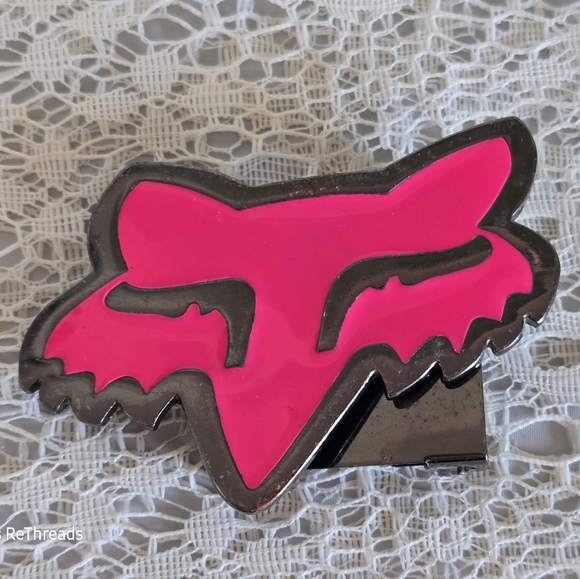 Fox Racing Women's Belt Buckle - Pink and Silver - Picture 1 of 6